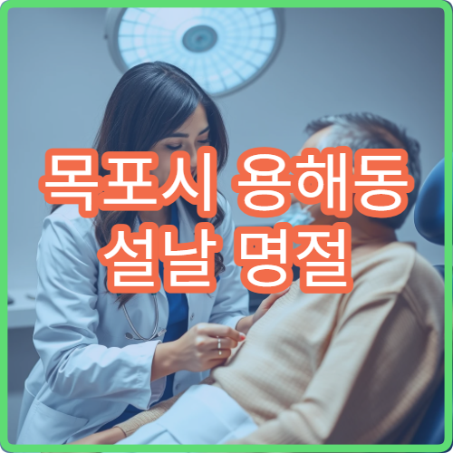 목포시 용해동 설날 명절 연휴 정형외과 허리 어깨 무릎 통증 병원