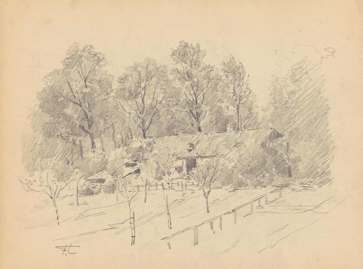 Fermette et verger au Fort Jaco Uccle 1906