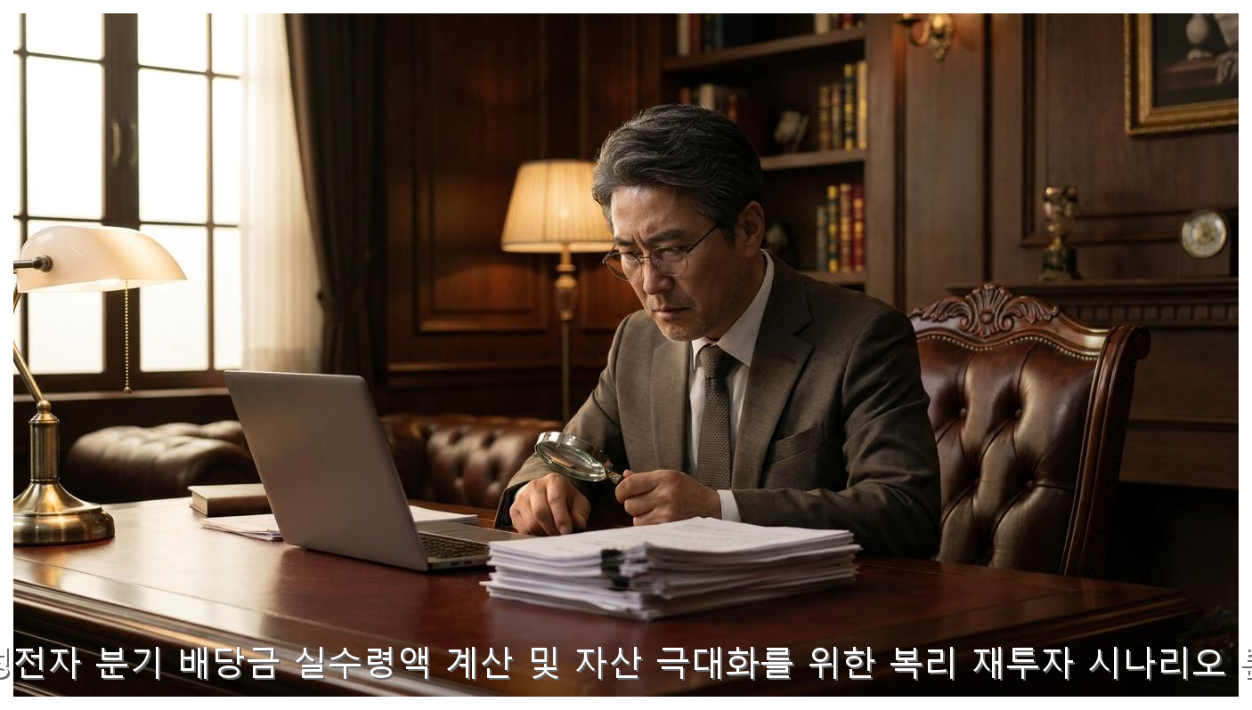 삼성전자 분기 배당금 실수령액 계산 및 자산 극대화를 위한 복리 재투자 시나리오 분석 핵심 안내 및 분석 인포그래픽 (8)