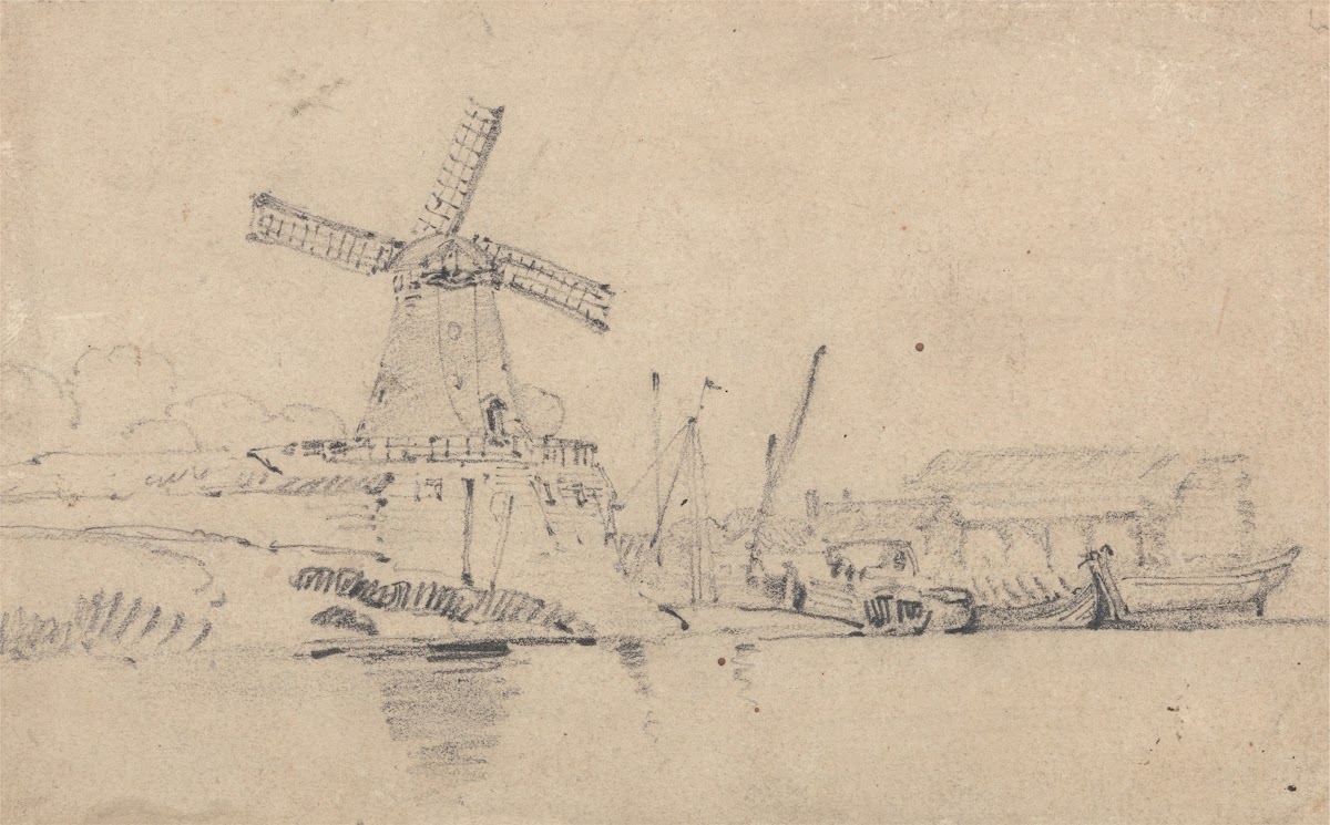 River and Windmill