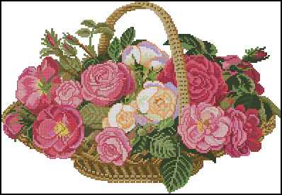 CMP 171134 Basket With Roses