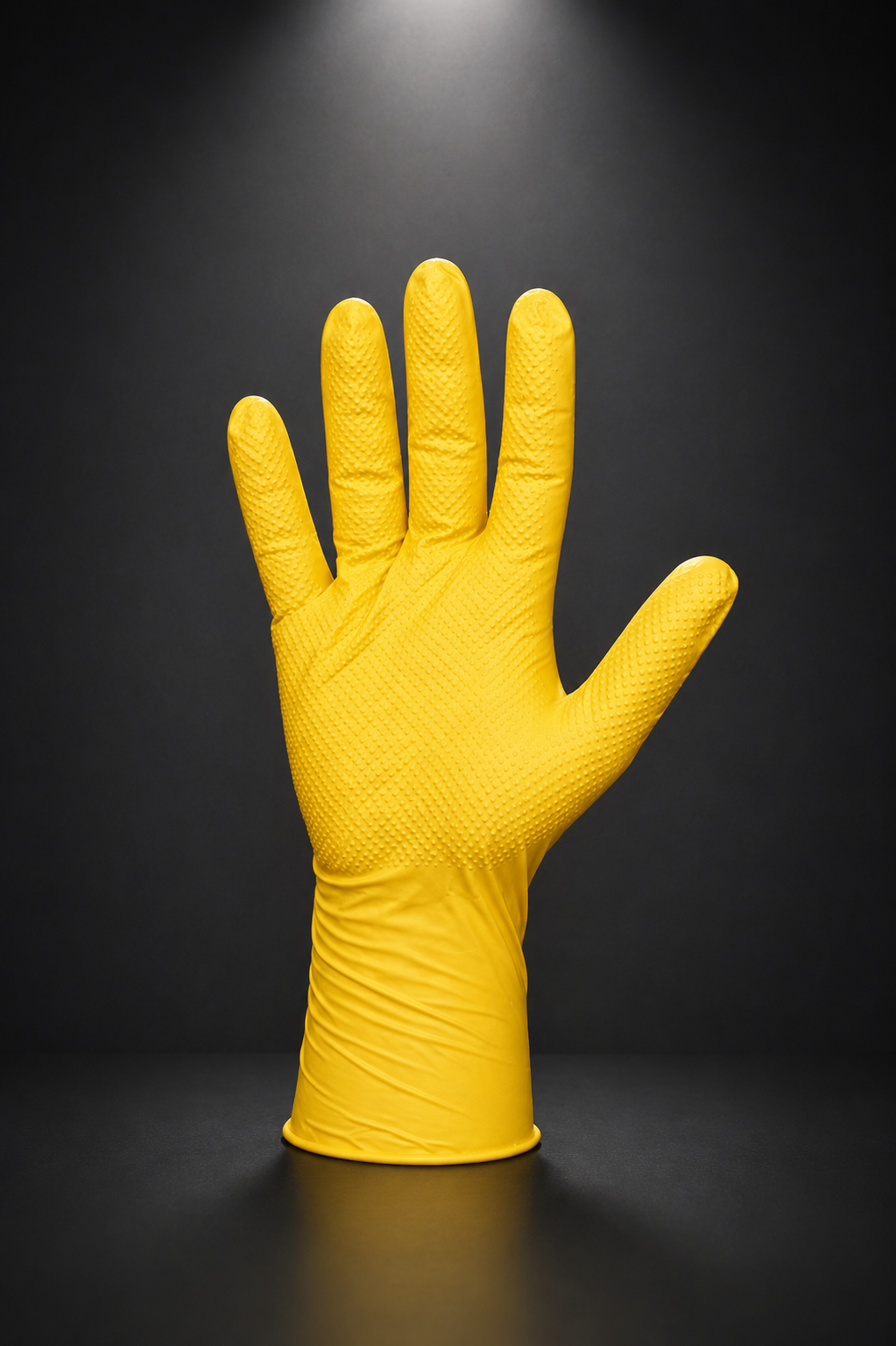 Guantes nitrilo amarillo texturizado (caja 100)