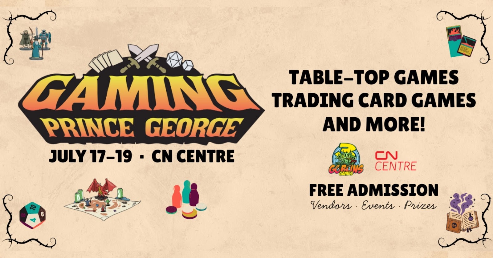 Gaming Prince George Event Banner