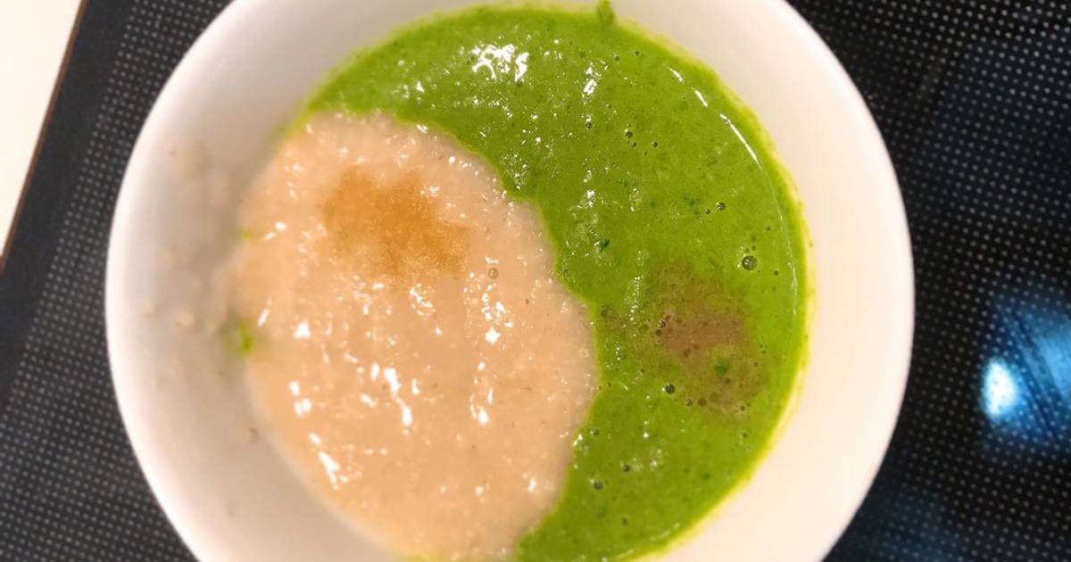 Cháo thịt kho, cải thìa (ăn dặm)