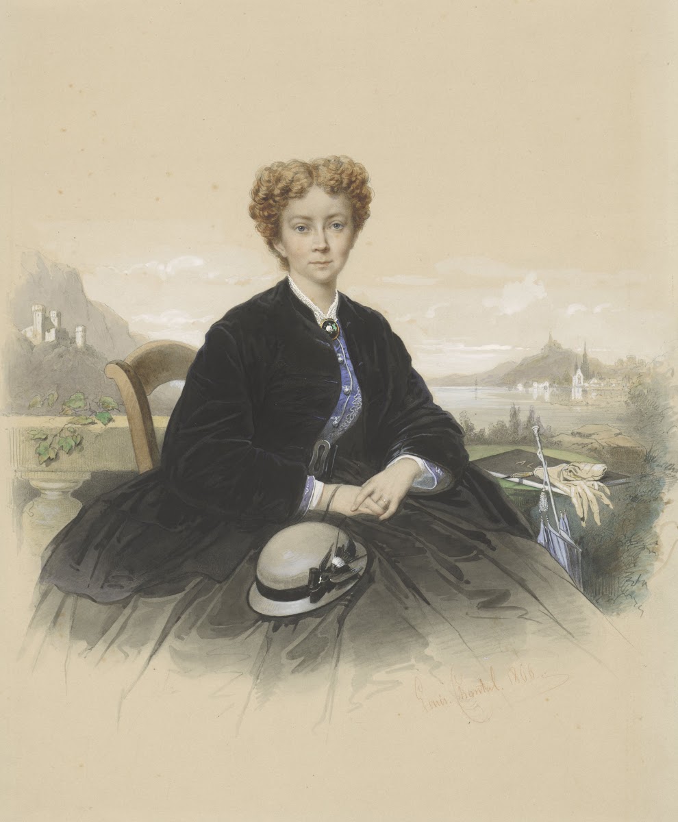 Portret van Maria Elisabeth Adolphine Waller Schill 1866