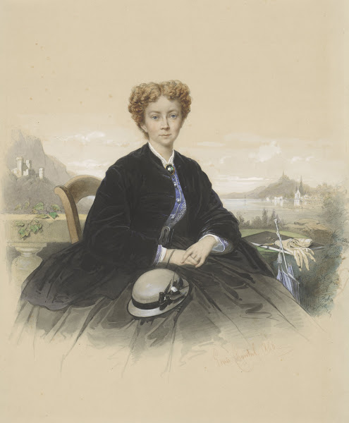 Portret van Maria Elisabeth Adolphine Waller Schill 1866