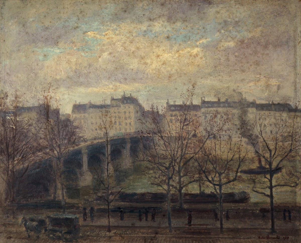 Le pont de la Tournelle 1918