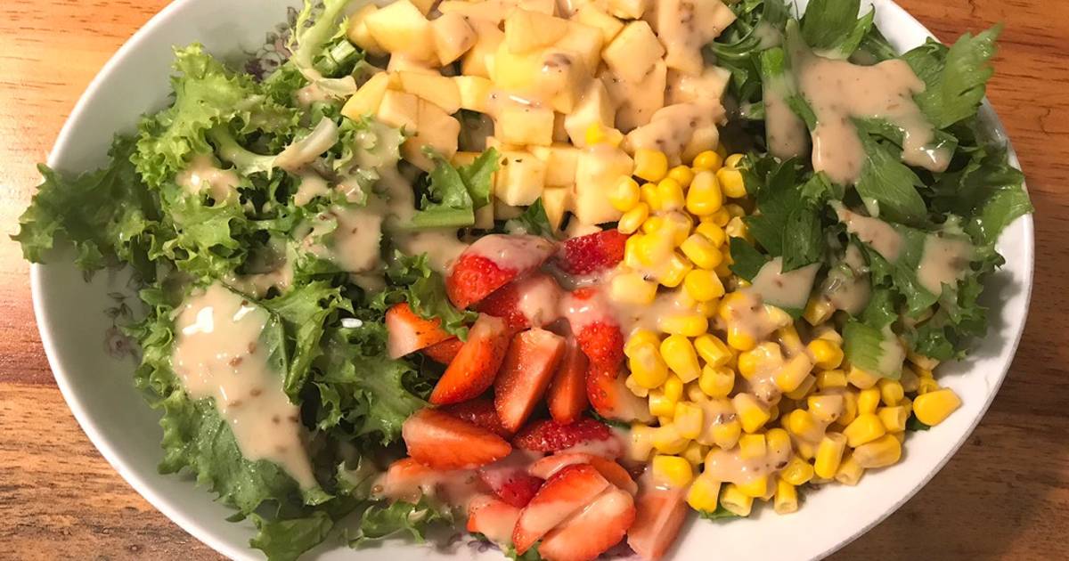 Salad sốt mè rang