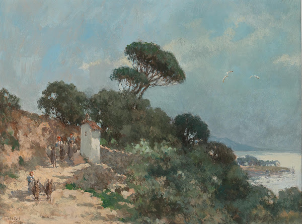 Southern landscape with donkeys 1938