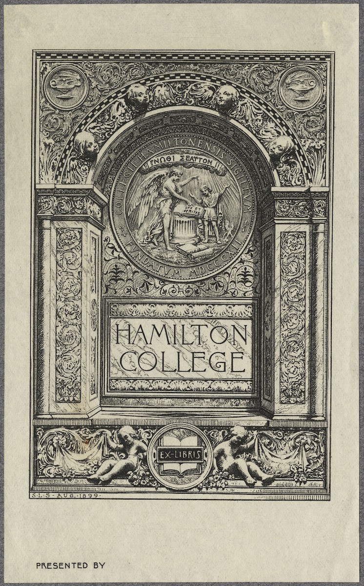 Hamilton College Clinton NY 1899