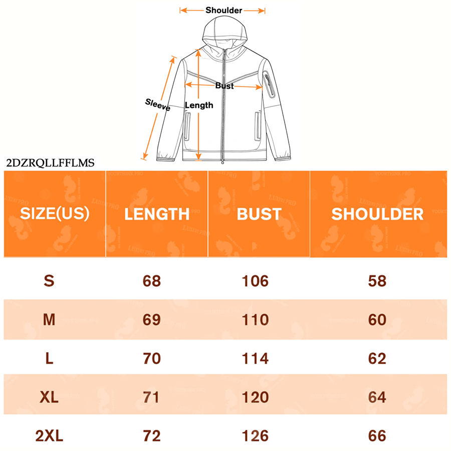 2D Fleece Full-Zip Windproof Hoodie