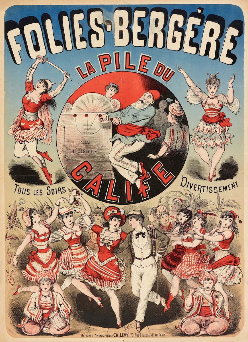 Folies Bergere La Pile Du Calife Tous Les Soirs Divertissement 1882 1888