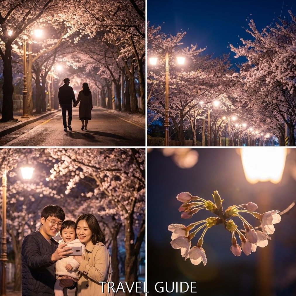 밤에도 빛나는 전농로: 야간 벚꽃 즐기는 '환상적인' 방법