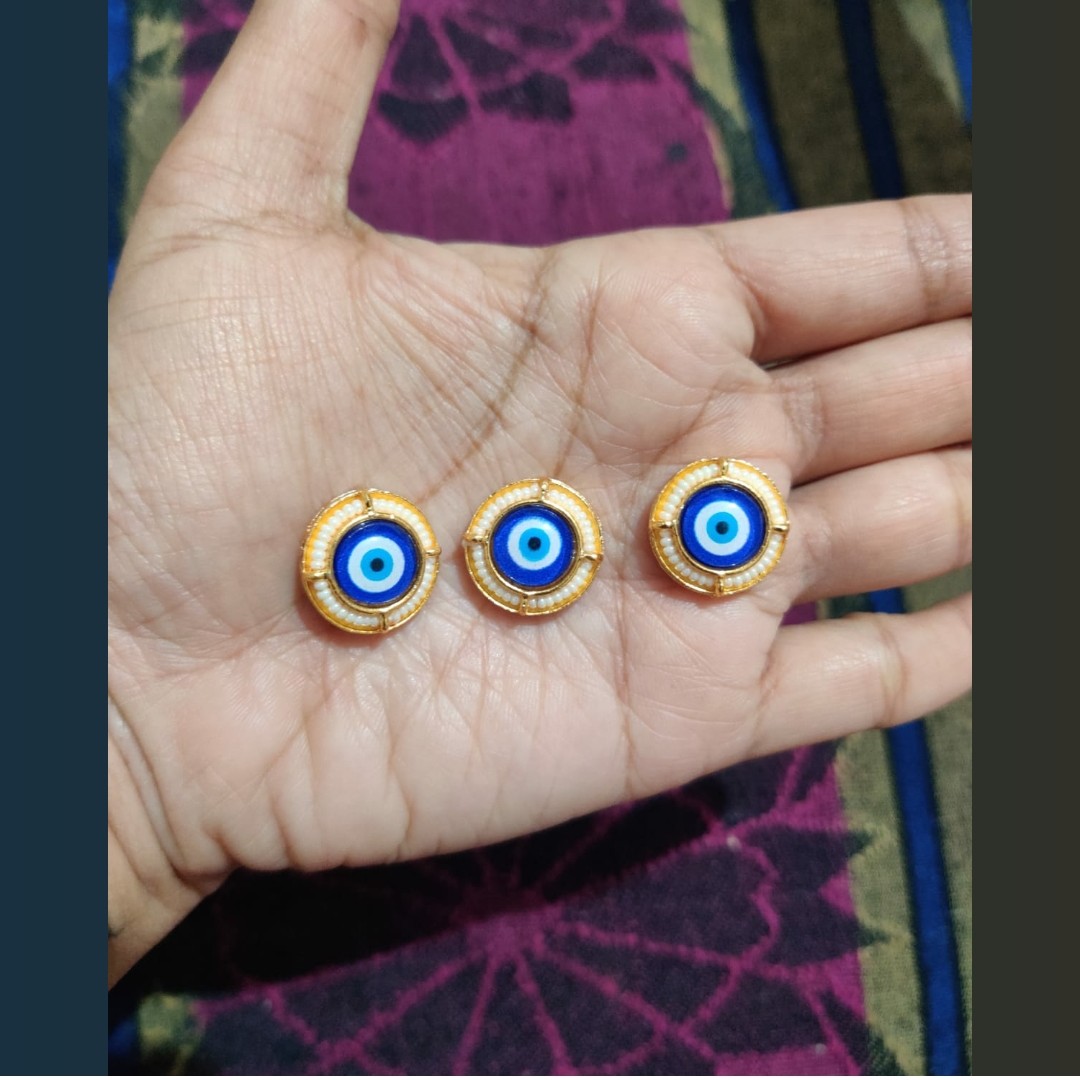 B35-Eveil Eye Moti Pendat (Pack Of 3)