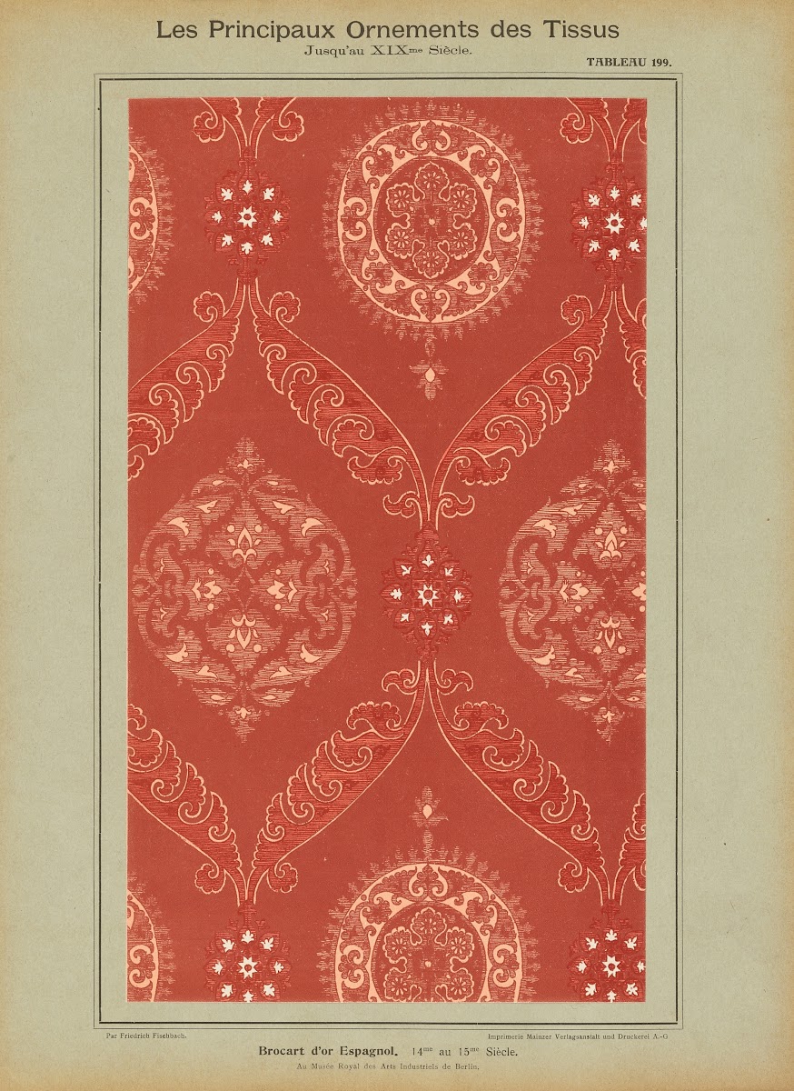 Les principaux ornaments des tissus jusquau XIXme siecle Pl37 1902