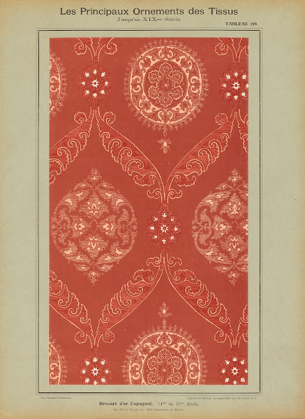 Les principaux ornaments des tissus jusquau XIXme siecle Pl37 1902