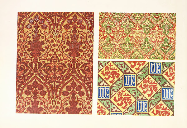 Brocade for Upholstery Work and Wall Papers in the Style of the Fifteenth Centur