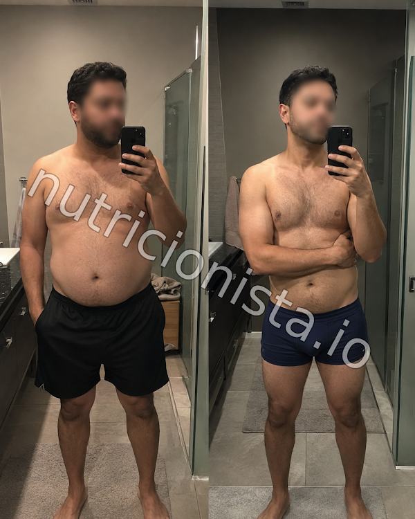 Cambio real de un paciente de Nutricionista.io