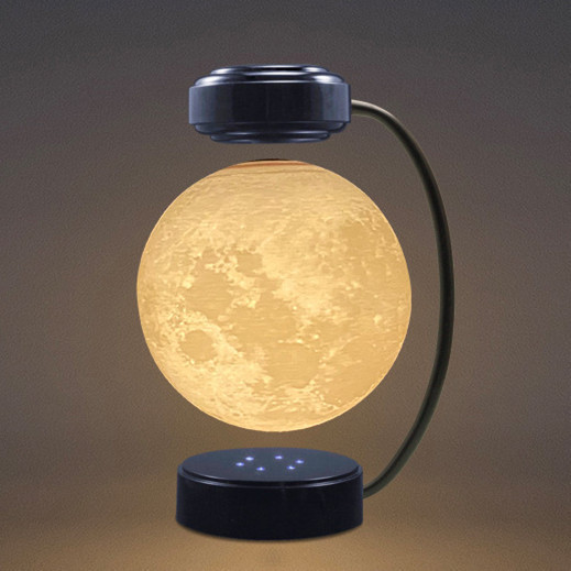 Magnetische Schwebeleuchte Mond mit LED