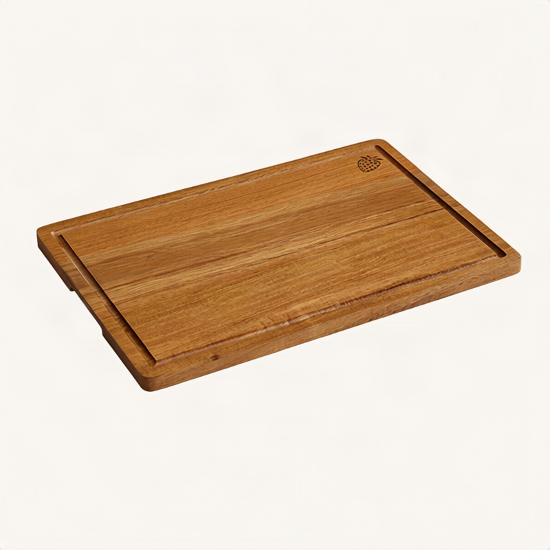 Holz-Schneidebrett, quadratisch, tragbar