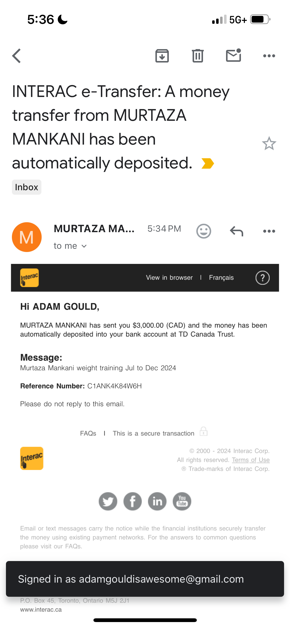 Stripe — active client payments