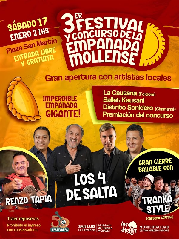 🥟✨ 3° Festival y Concurso de la Empanada Mollense ✨🥟