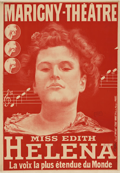 Marigny Théatre Miss Edith Helena la voix la plus étendue du monde 1904