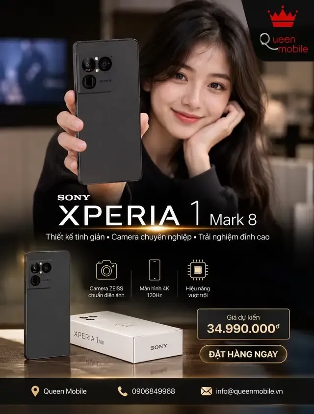 SONY Xperia 1 Mark 8 lộ diện với thiết kế tối giản cực sang, Sony đang quay lại đường đua flagship thật sao 😲 Liệu đây 