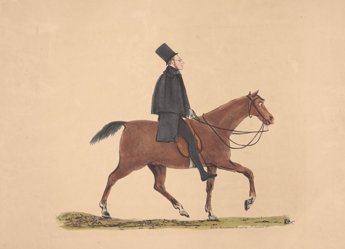 Equestrian portrait of a gentleman 1831