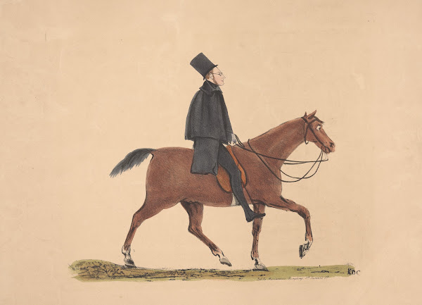 Equestrian portrait of a gentleman 1831