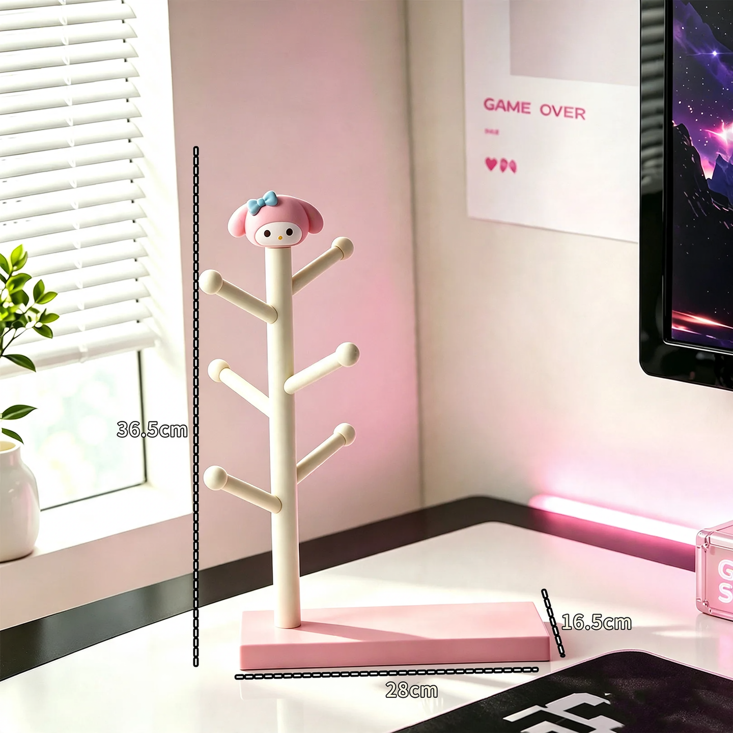 Game controller stand made of ABS plastic