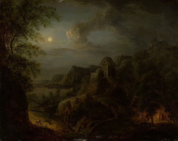 Landscape with Full Moon