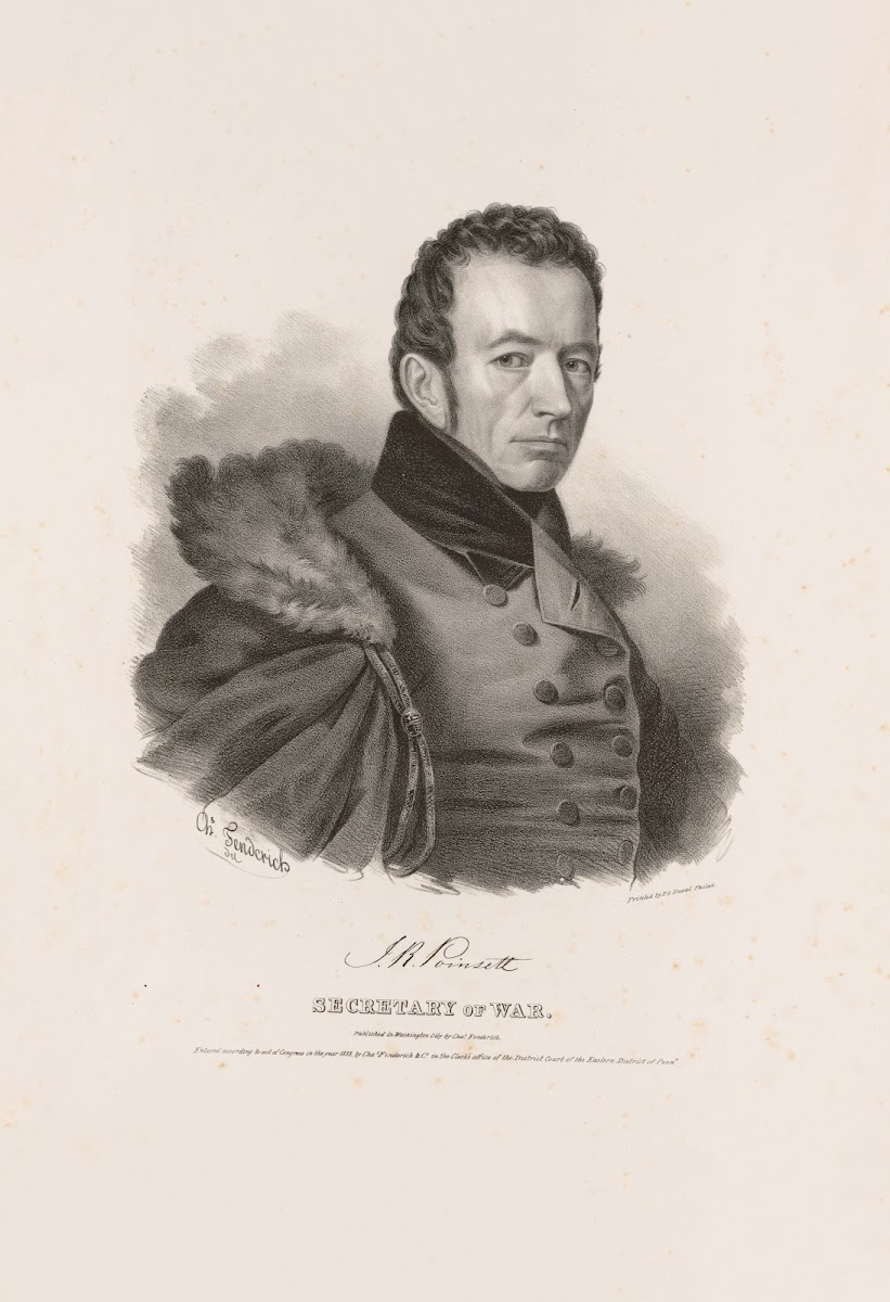 Joel Roberts Poinsett Secretary of War 1838