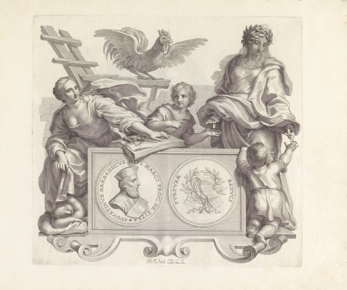 Portret van Agostino Barbarigo en de personificaties Voogdijschap en Aalmoes 167