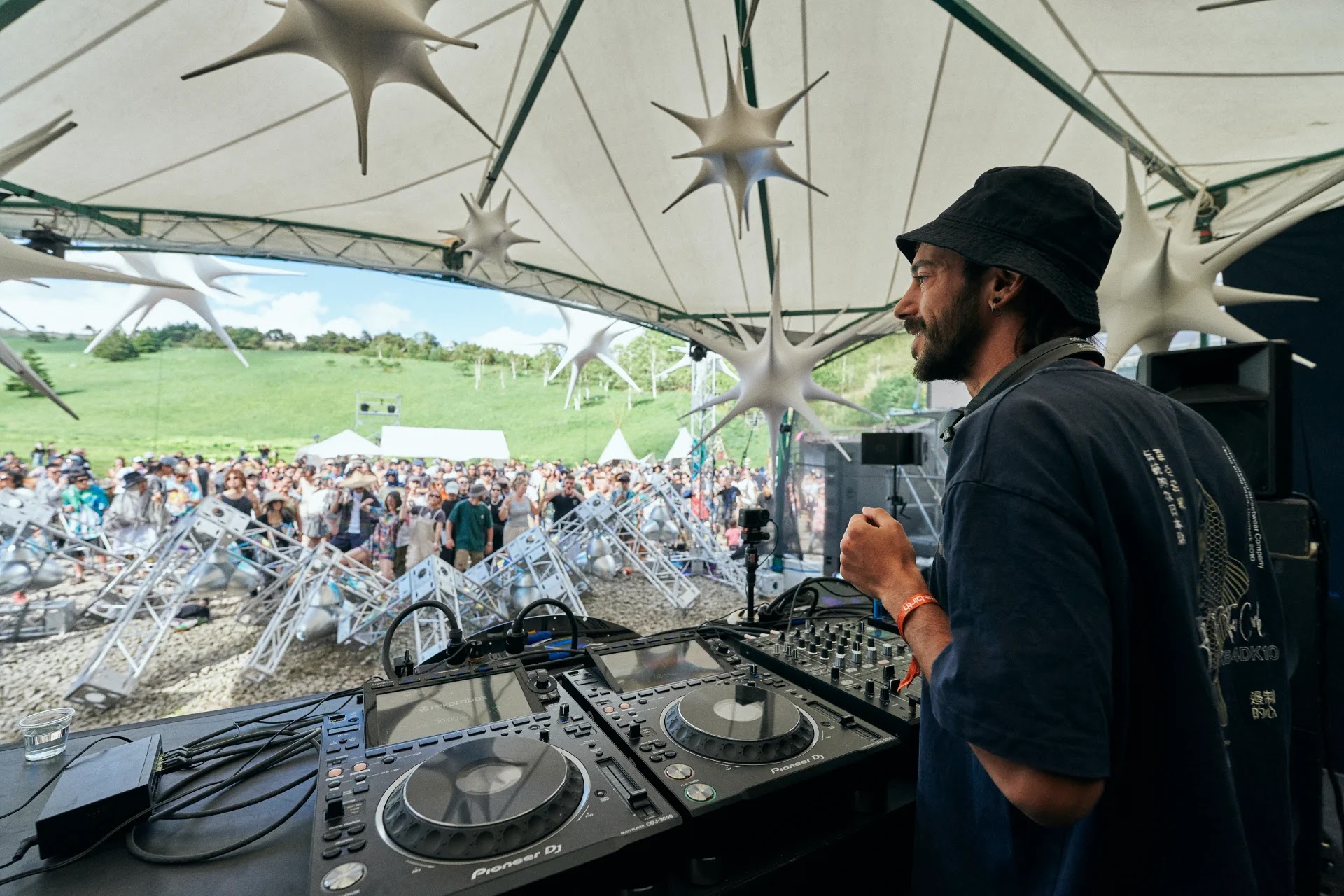 The main floor at Re:birth Festival 2024