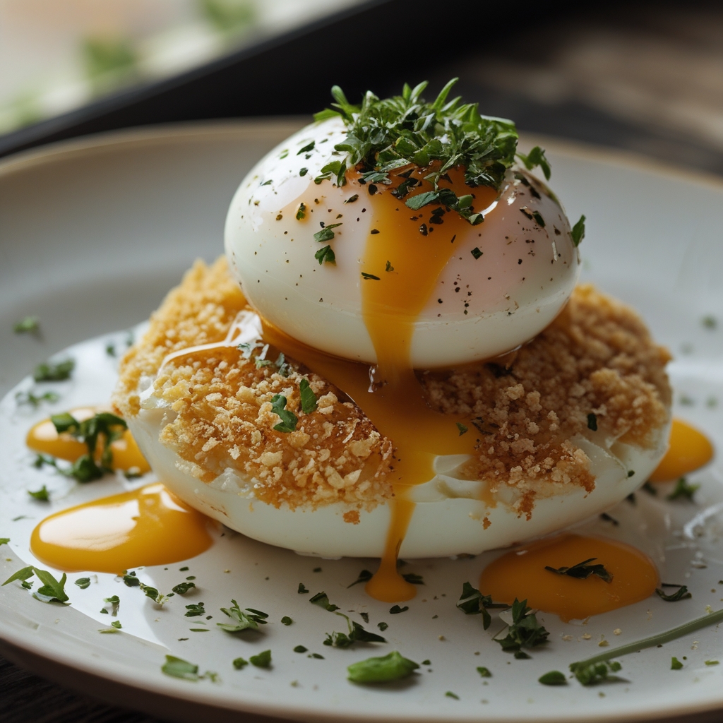 Tasty Panko-Crusted Poached Eggs Recipe: Easy, Crispy & Delicious finished