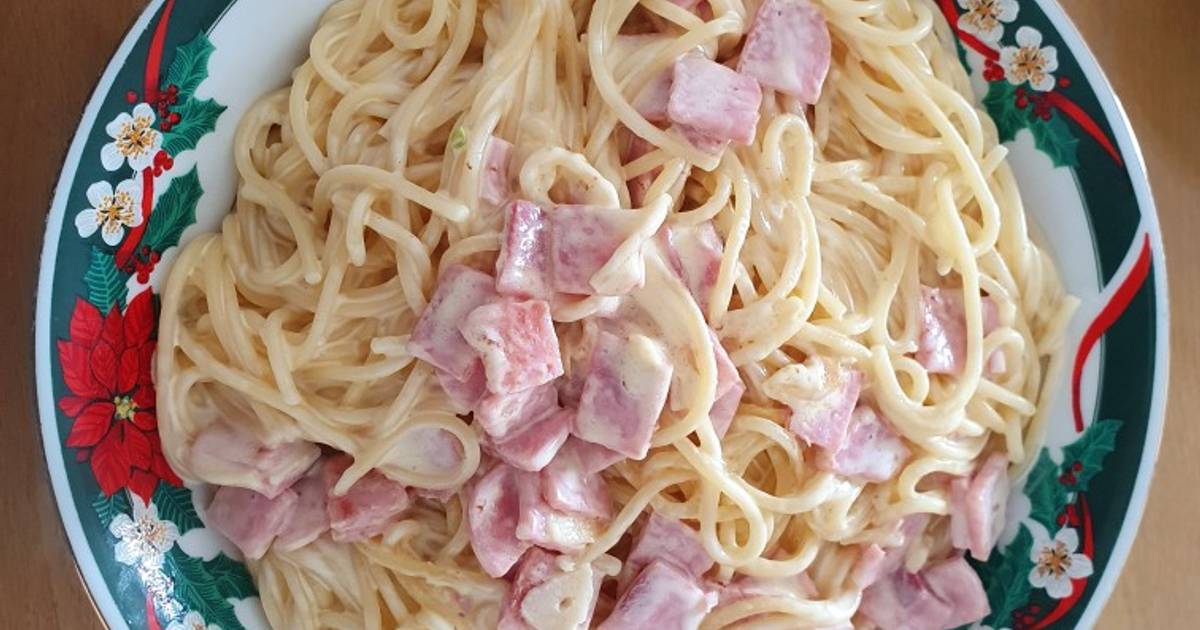 Mì Ý Ham sốt Kem