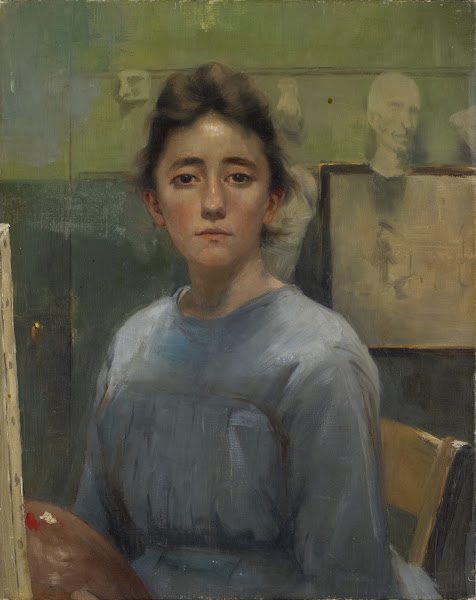 Self Portrait in front of the Easel 18851890