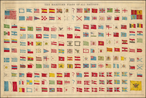 The Maritime Flags Of All Nations 1851