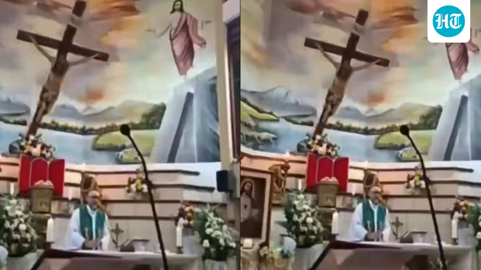 Ecuador Priest Crushed by Falling Crucifix on Livestream