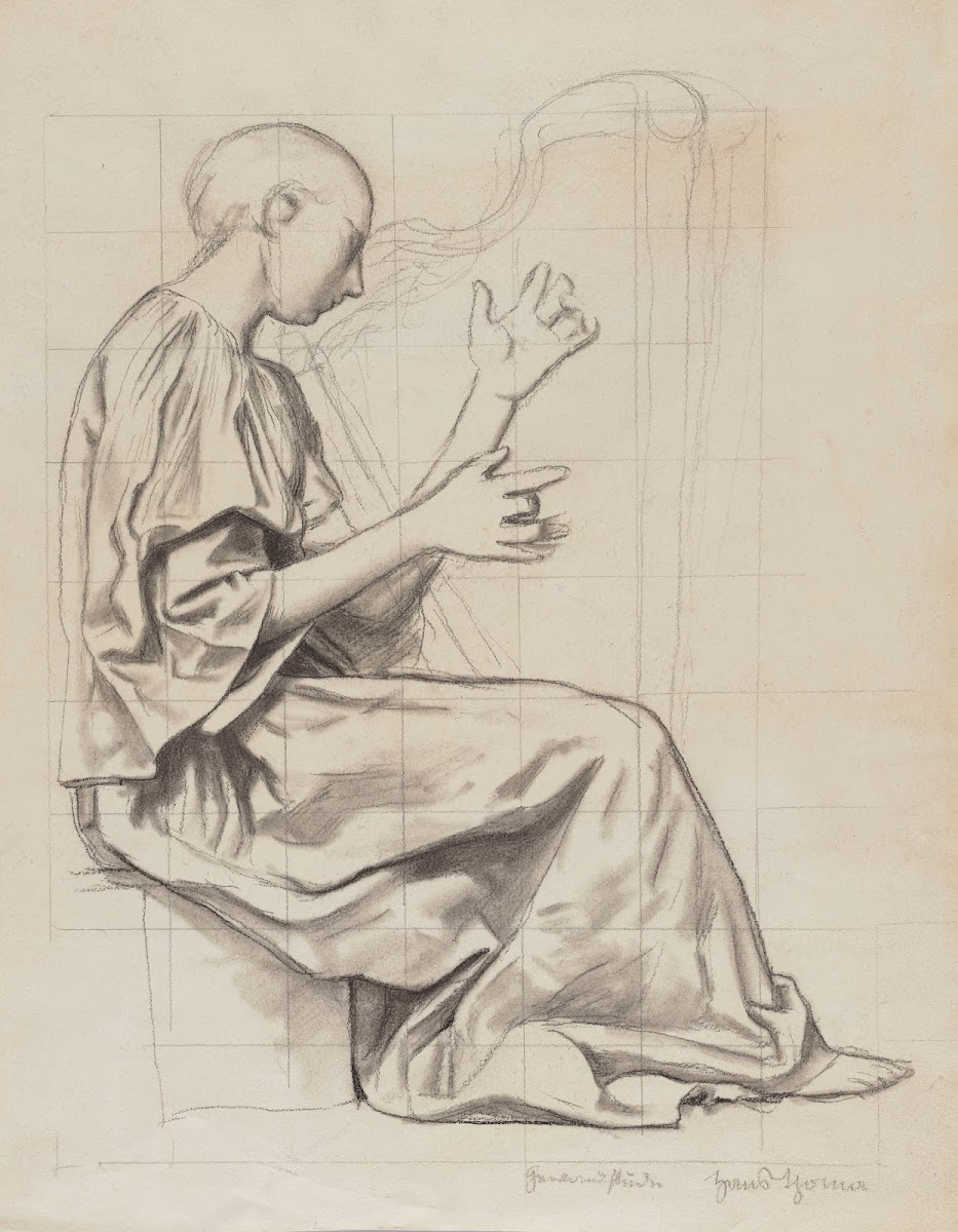 Woman Playing the Harp 1908