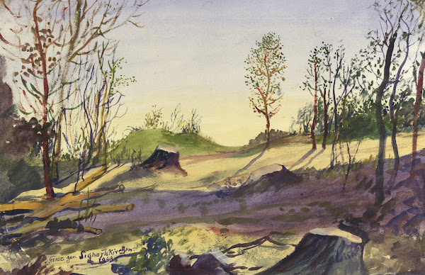 Landschaft bei Sieghartskirchen 1948