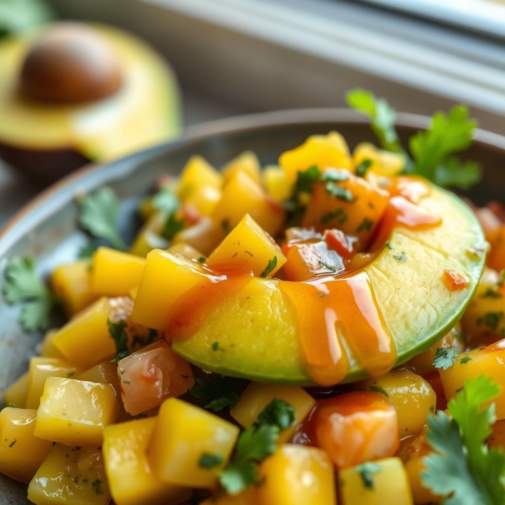 Fresh Mango Avocado Salsa Recipe Ready in 15 Minutes – Easy Homemade Appetizer finished