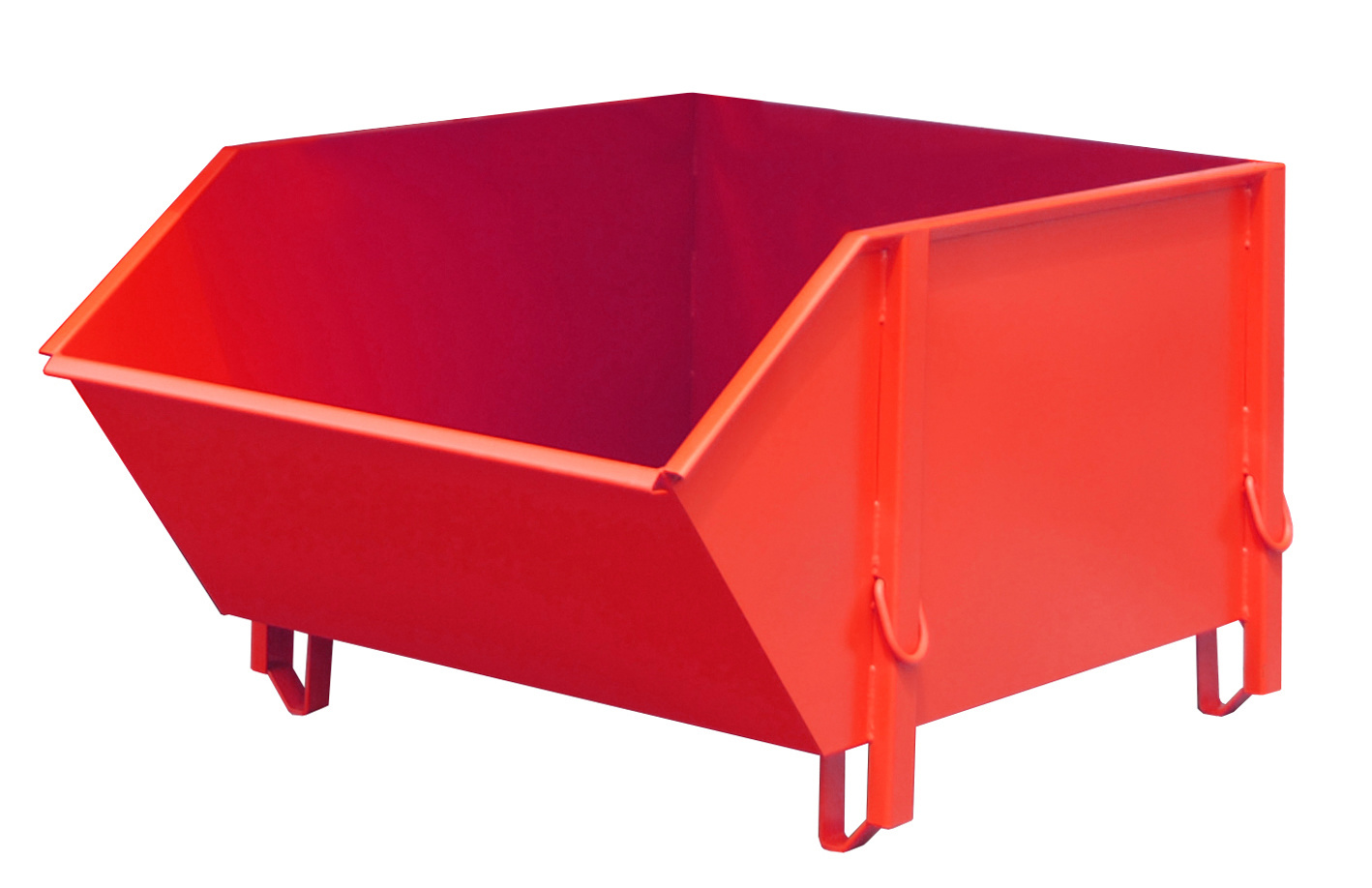 Bouwstofcontainer BBG 100, gelakt, Vuurrood