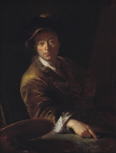Portrait of a Painter presumably C L Agricola 1667 1719 1714
