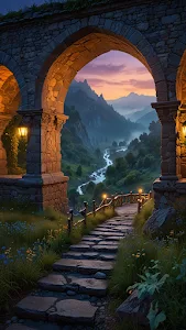 Retro Sports Car on Wet Neon City Street at Night