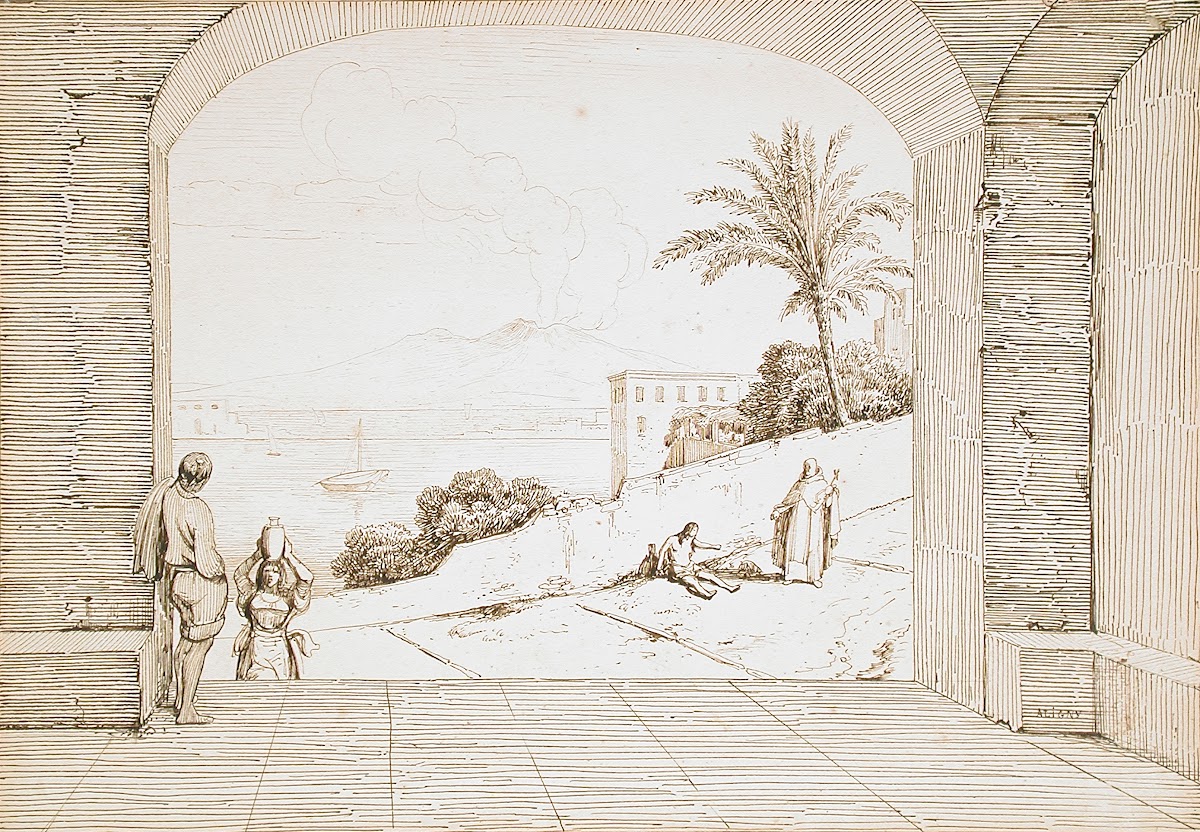 View of Naples and Mount Vesuvius 1834 1835