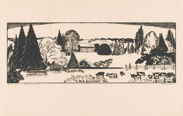 Landschap in Zuid Limburg 1924