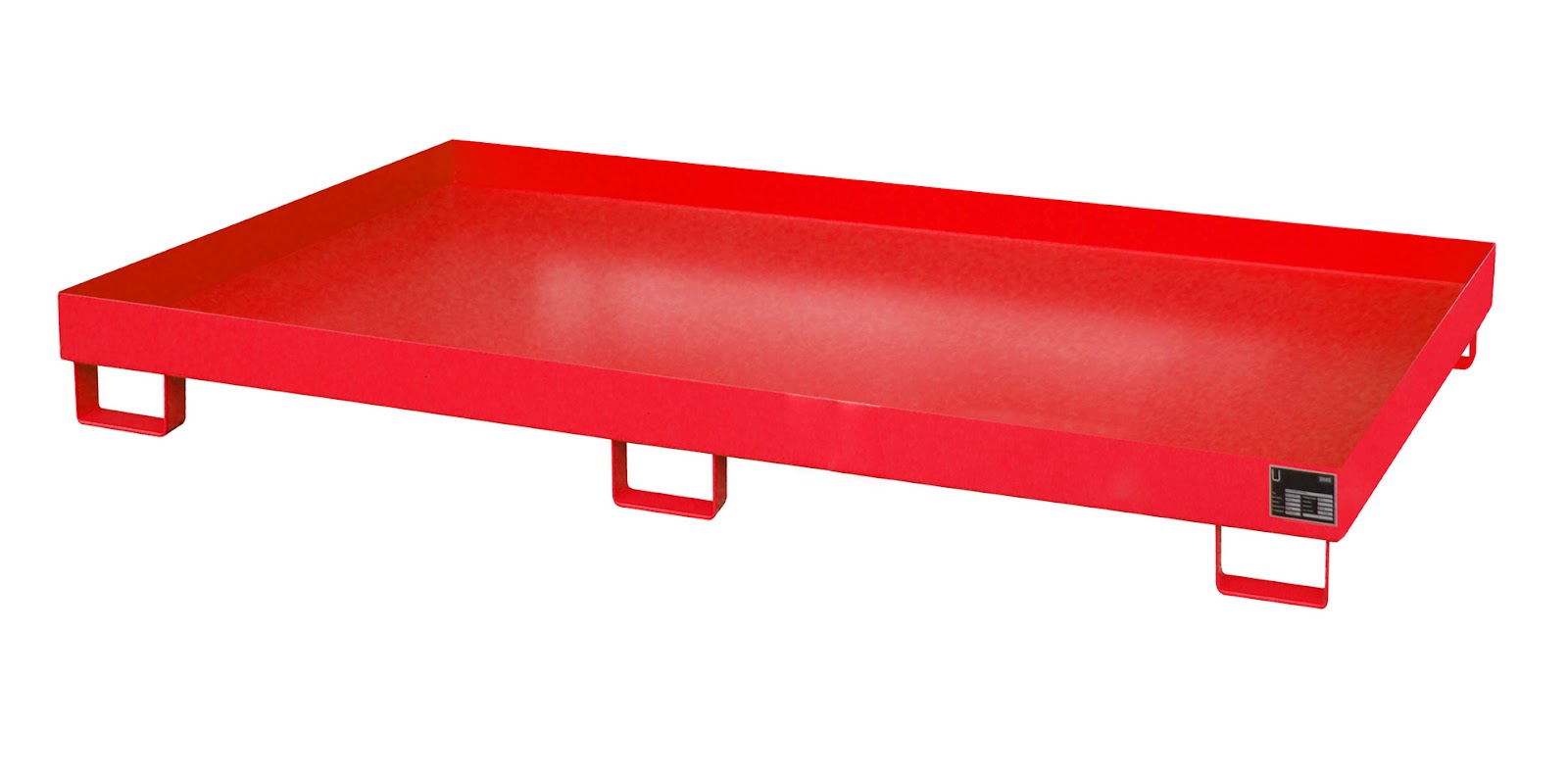 Stellingopvangbak RW 2200-1, gelakt, Vuurrood