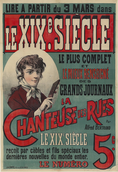 Lire à partir du 3 mars dans le XIXe siècle la Chanteuse des rues par Alfred Ber